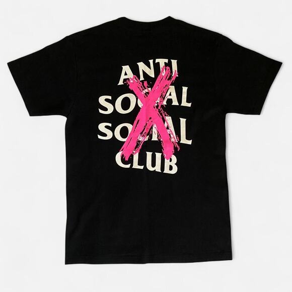Black Anti Social Social Club Cancelled streetwear tee - size M
